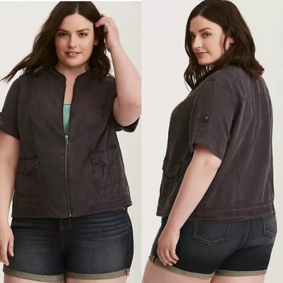 torrid Jackets & Blazers - Torrid | Tencel Utility Jacket